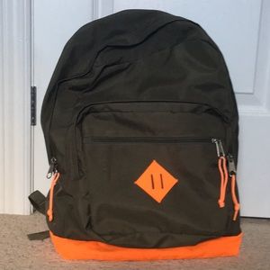 Jansport green and orange backpack
